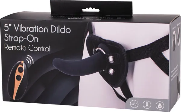 5 Vibrating Dildo Strap-On Harness Set Remote Control Couples Sex Toy