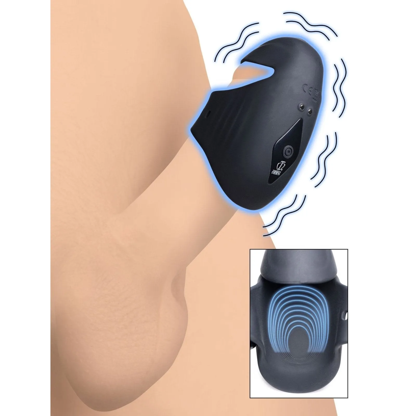 8x Vibrating Silicone Penis Head Stimulator