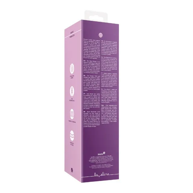 Aparat de masaj LOVELINE Wand Vibrator. pentru corp și zone intime. cu silicon ultra-moale. 6 funcții de vibrație. mov