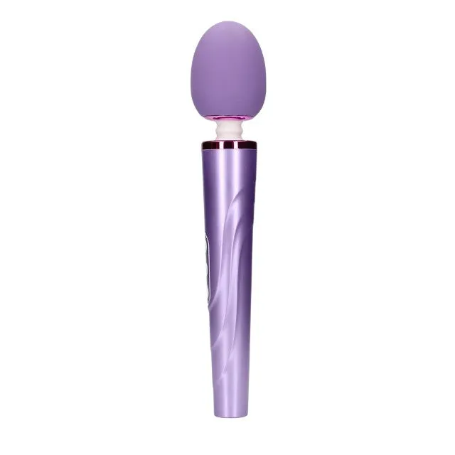 Aparat de masaj LOVELINE Wand Vibrator. pentru corp și zone intime. cu silicon ultra-moale. 6 funcții de vibrație. mov