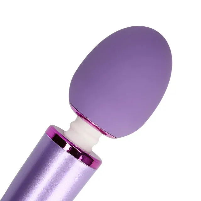 Aparat de masaj LOVELINE Wand Vibrator. pentru corp și zone intime. cu silicon ultra-moale. 6 funcții de vibrație. mov