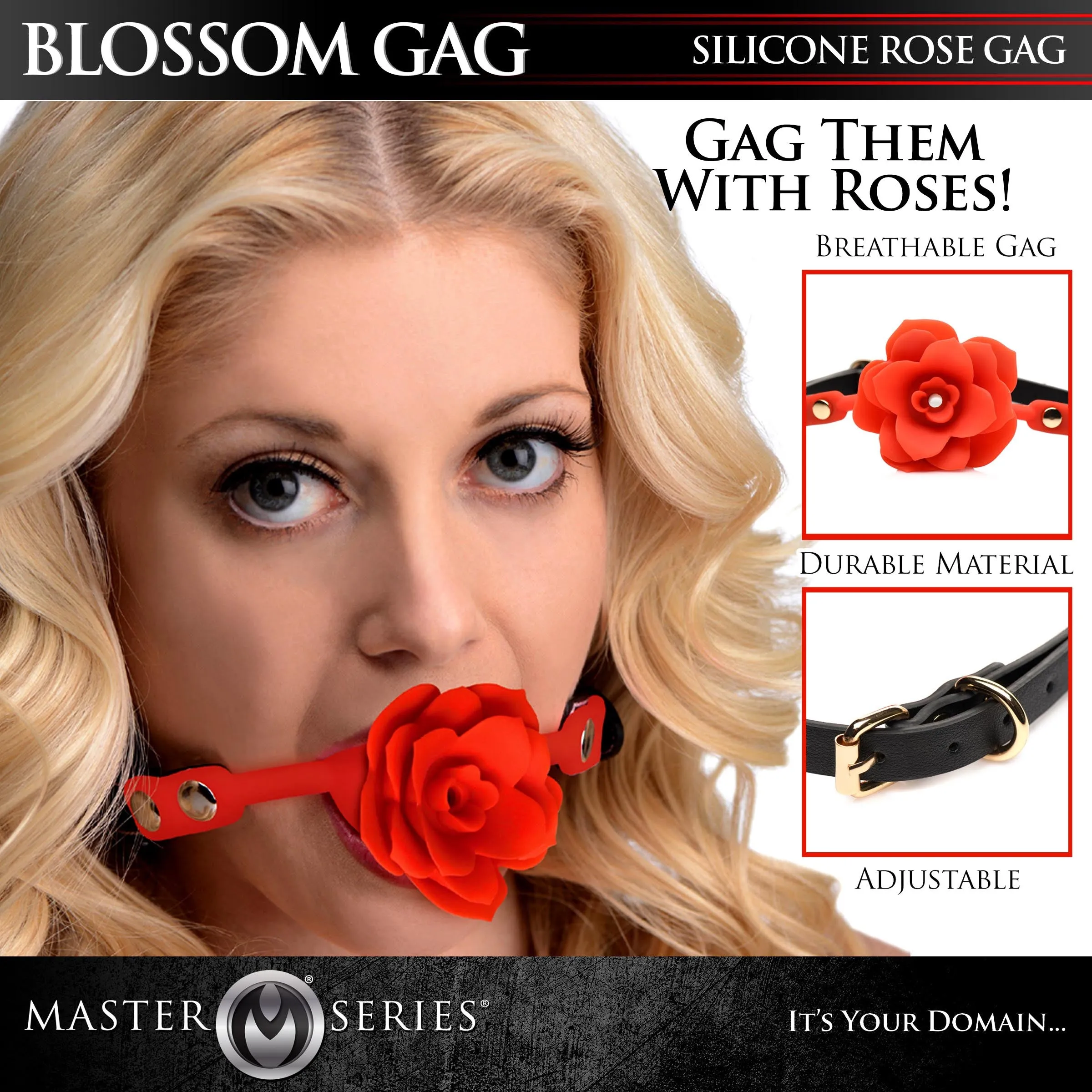 Blossom Breathable Rose Gag