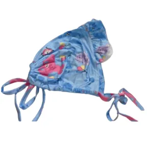 Blue Dog Adult Baby Bonnet