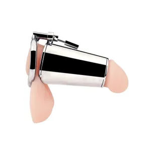 Blue Line - Ultimate Cock Tease Chastity Cock Cage (Silver)