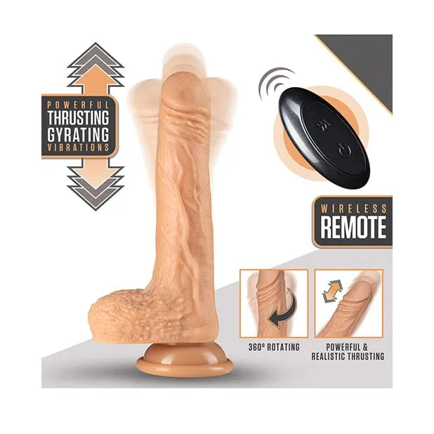 Blush Novelties - Dr Skin Silicone Dr Grey Thrusting Realistic Dildo with Balls 7 (Beige)