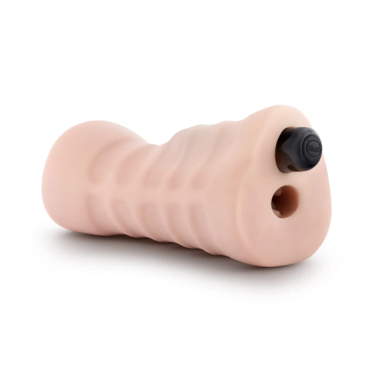 Blush Novelties - M for Men Self Lubricating Vibrating Stroker Masturbator Sleeve Kit (Beige)