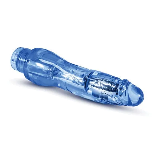 Blush Novelties - Naturally Yours Fantasy Vibe Realistic Vibrating Dildo 8.5(Blue)