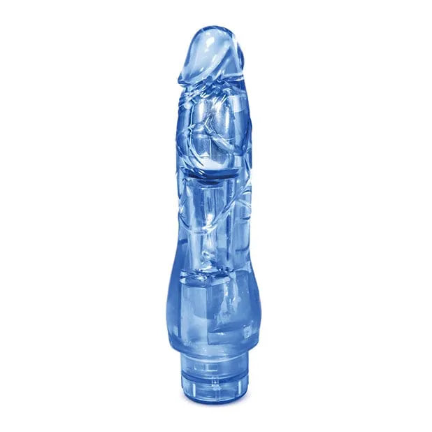 Blush Novelties - Naturally Yours Fantasy Vibe Realistic Vibrating Dildo 8.5(Blue)