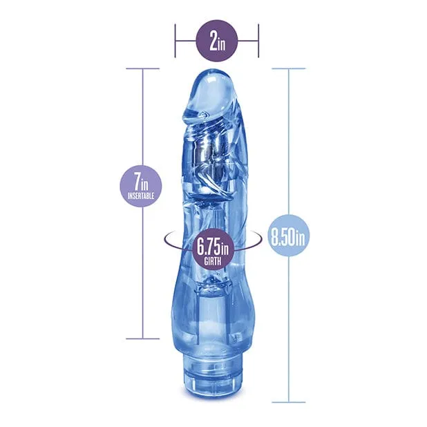 Blush Novelties - Naturally Yours Fantasy Vibe Realistic Vibrating Dildo 8.5(Blue)