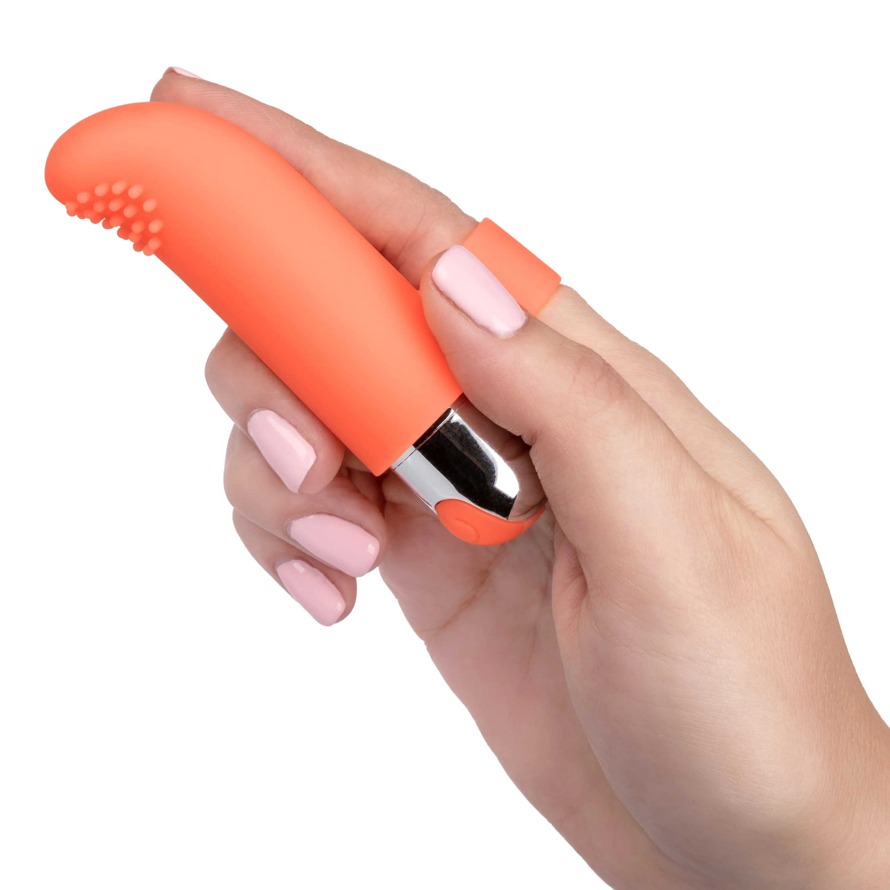 California Exotics - Intimate Play Rechargeable Finger Tickler Clit Massager (Orange)
