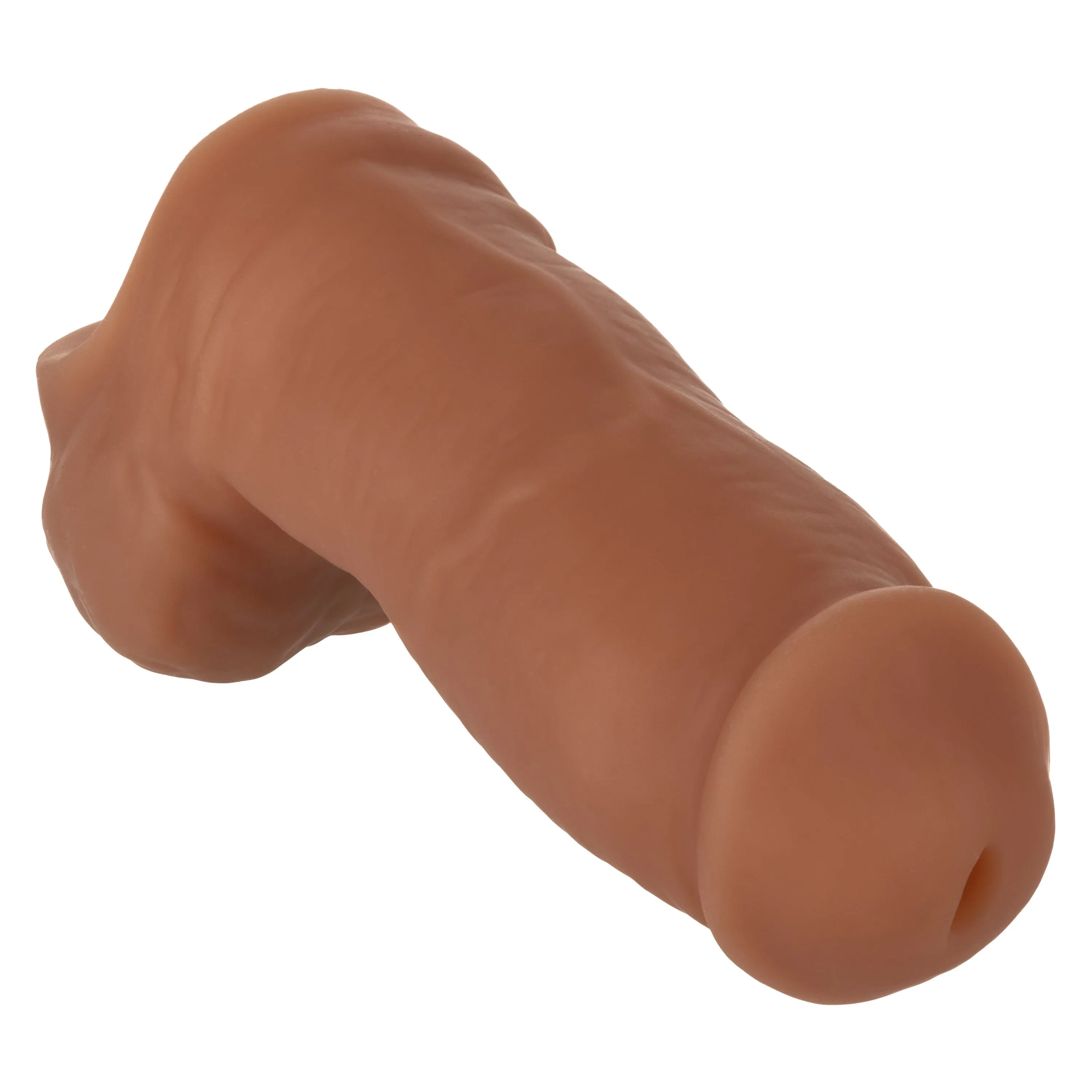 California Exotics - Packer Gear Ultra Soft Silicone STP Hollow Dildo 5 (Brown)