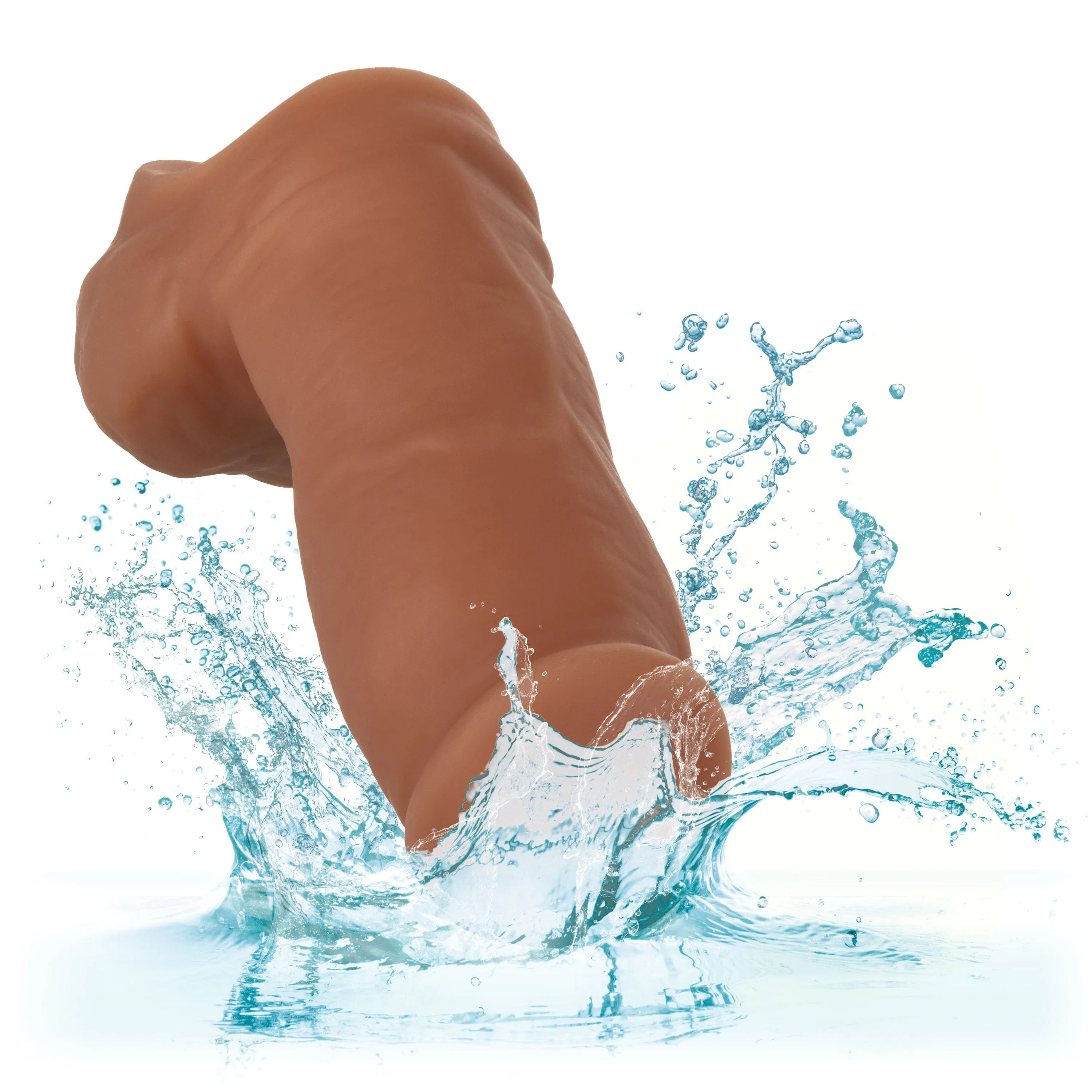 California Exotics - Packer Gear Ultra Soft Silicone STP Hollow Dildo 5 (Brown)
