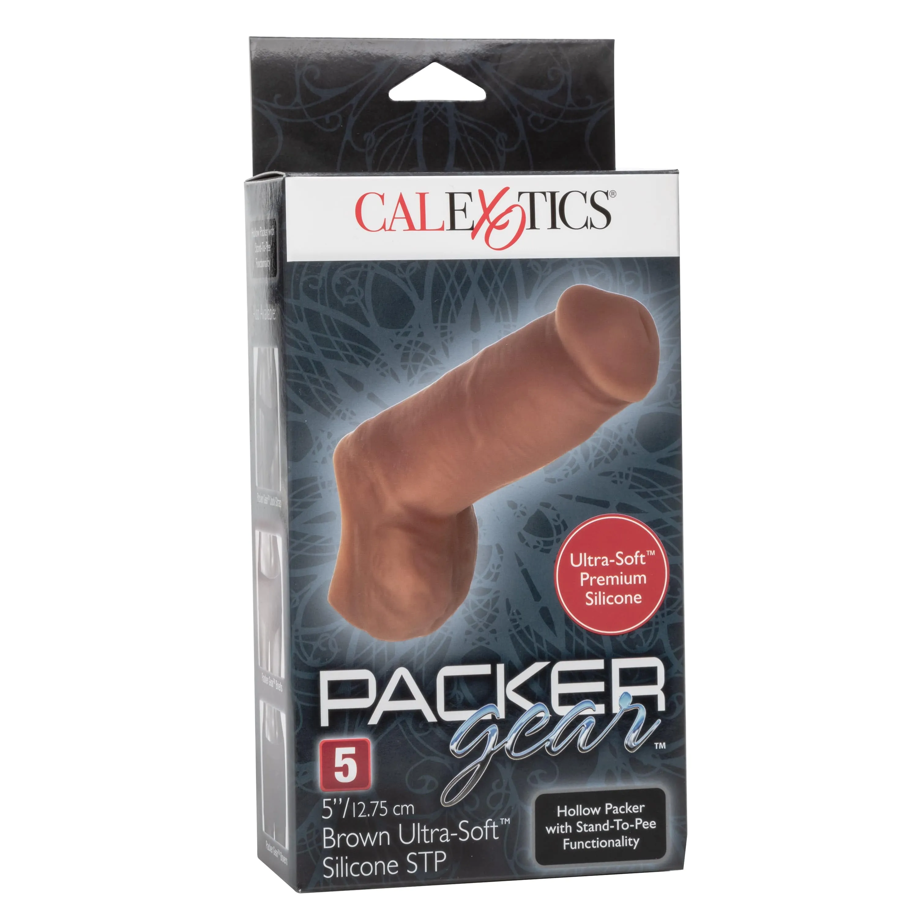 California Exotics - Packer Gear Ultra Soft Silicone STP Hollow Dildo 5 (Brown)