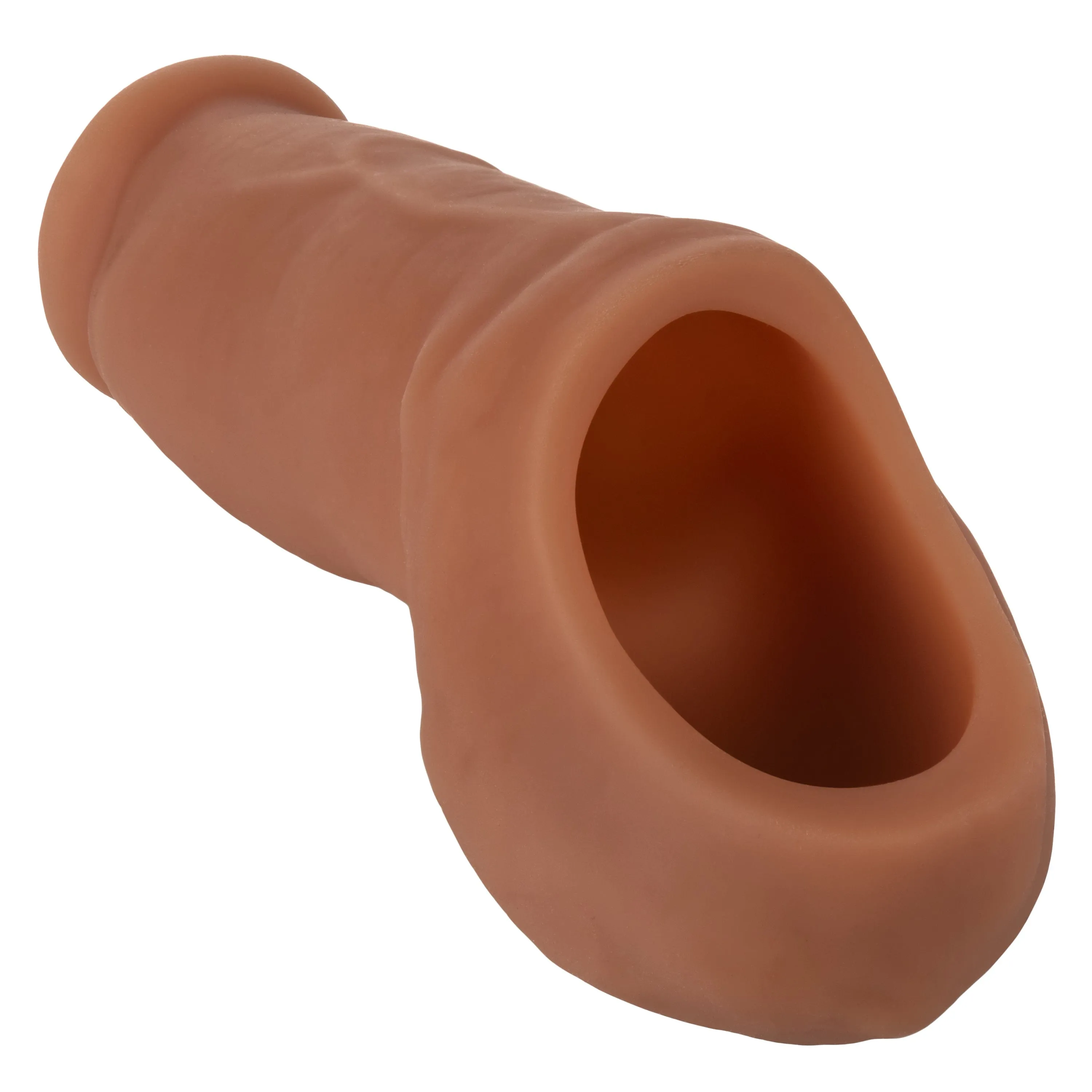 California Exotics - Packer Gear Ultra Soft Silicone STP Hollow Dildo 5 (Brown)