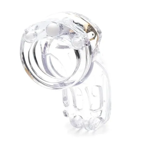 CBX - The Curve 3 3/4 Curved Cock Cage and Lock Chastity Set