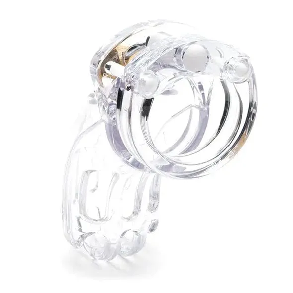 CBX - The Curve 3 3/4 Curved Cock Cage and Lock Chastity Set