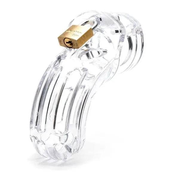 CBX - The Curve 3 3/4 Curved Cock Cage and Lock Chastity Set