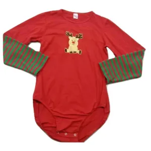Christmas Reindeer Cotton Bodysuit