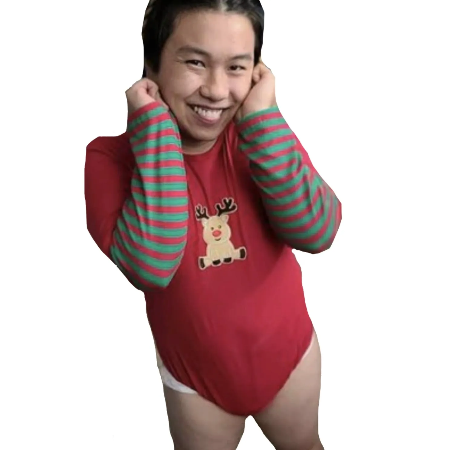 Christmas Reindeer Cotton Bodysuit