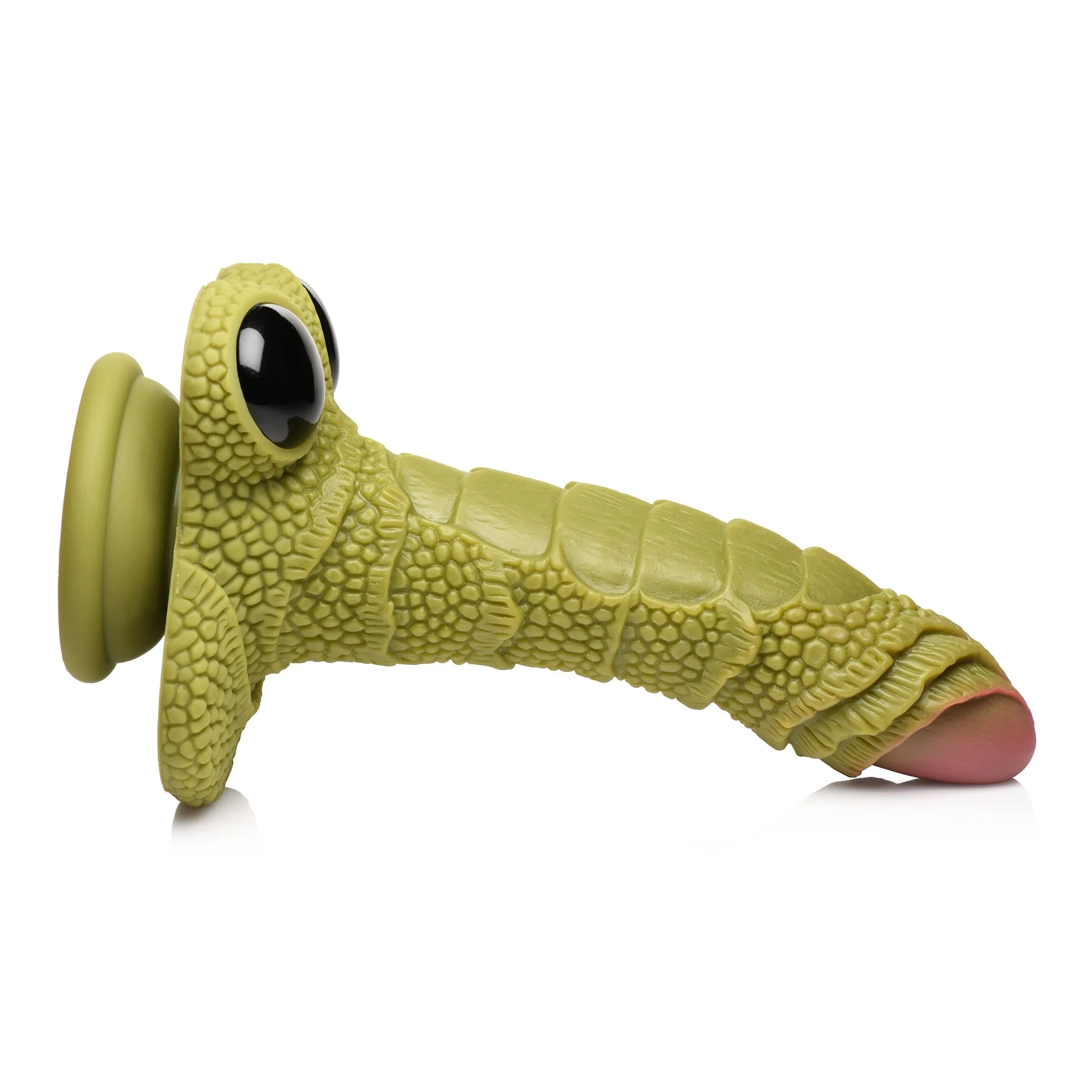 Creature Cock  Swamp Monster Green Scaly Silicone Dildo Sex Toy
