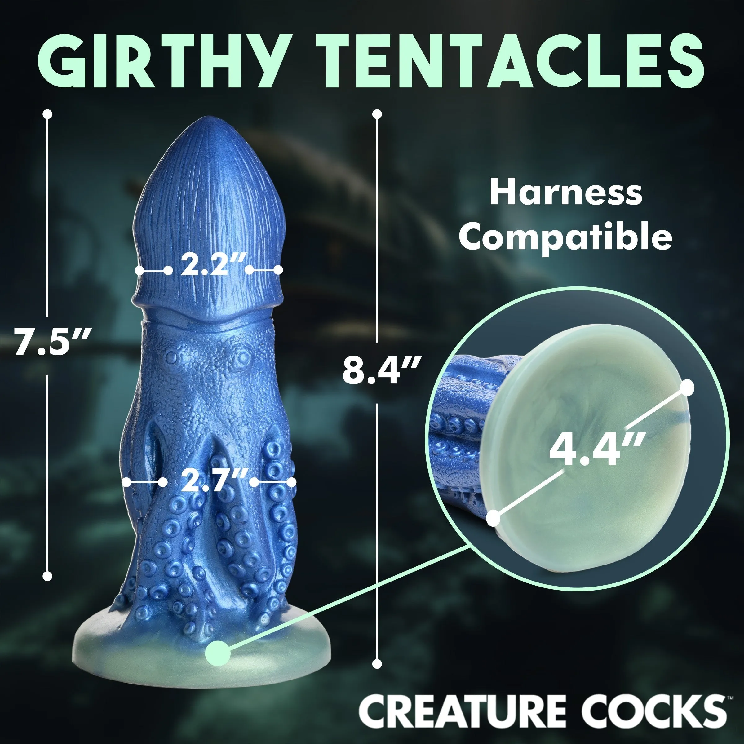 Creature Cocks Cocktopus Octopus Silicone Dildo Large Anal Unisex Sex Toy