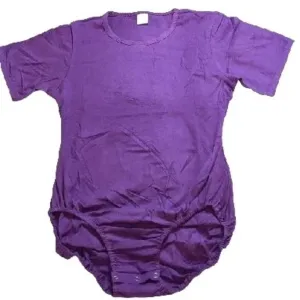 Dark Purple Cotton Bodysuit