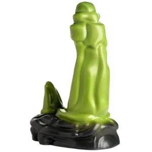 Dildo orc CREATURE COCKS ORC. design cu corn. pentru jocuri de fantezie. bază cu ventuză. lungime 17.8 cm. verde