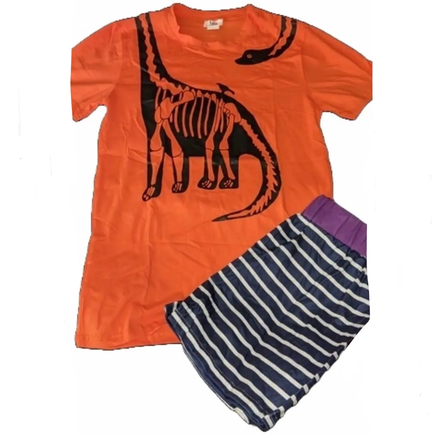 Dinosaur Dark Blue & Purple Shorts
