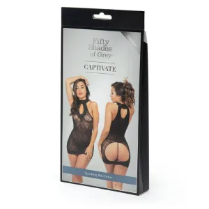 Fifty Shades of Grey - Captivate Spanking Mini Dress Costume OS (Black)