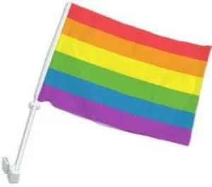 Flags Importer 12 x 16 Rainbow Pride Car Flag