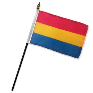 Flags Importer 4x 6 Pansexual Stick Pride Flag