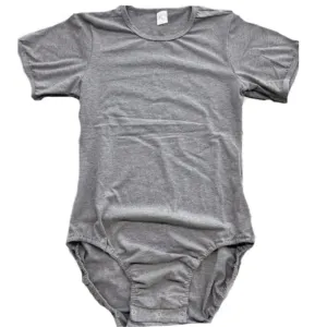 Grey Cotton Bodysuit