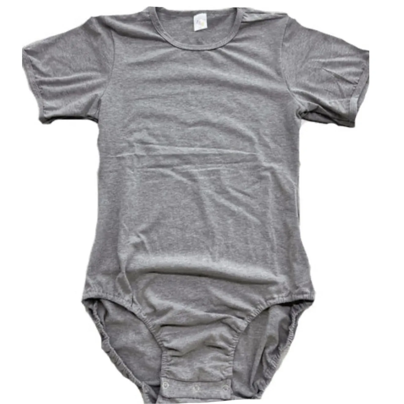 Grey Cotton Bodysuit