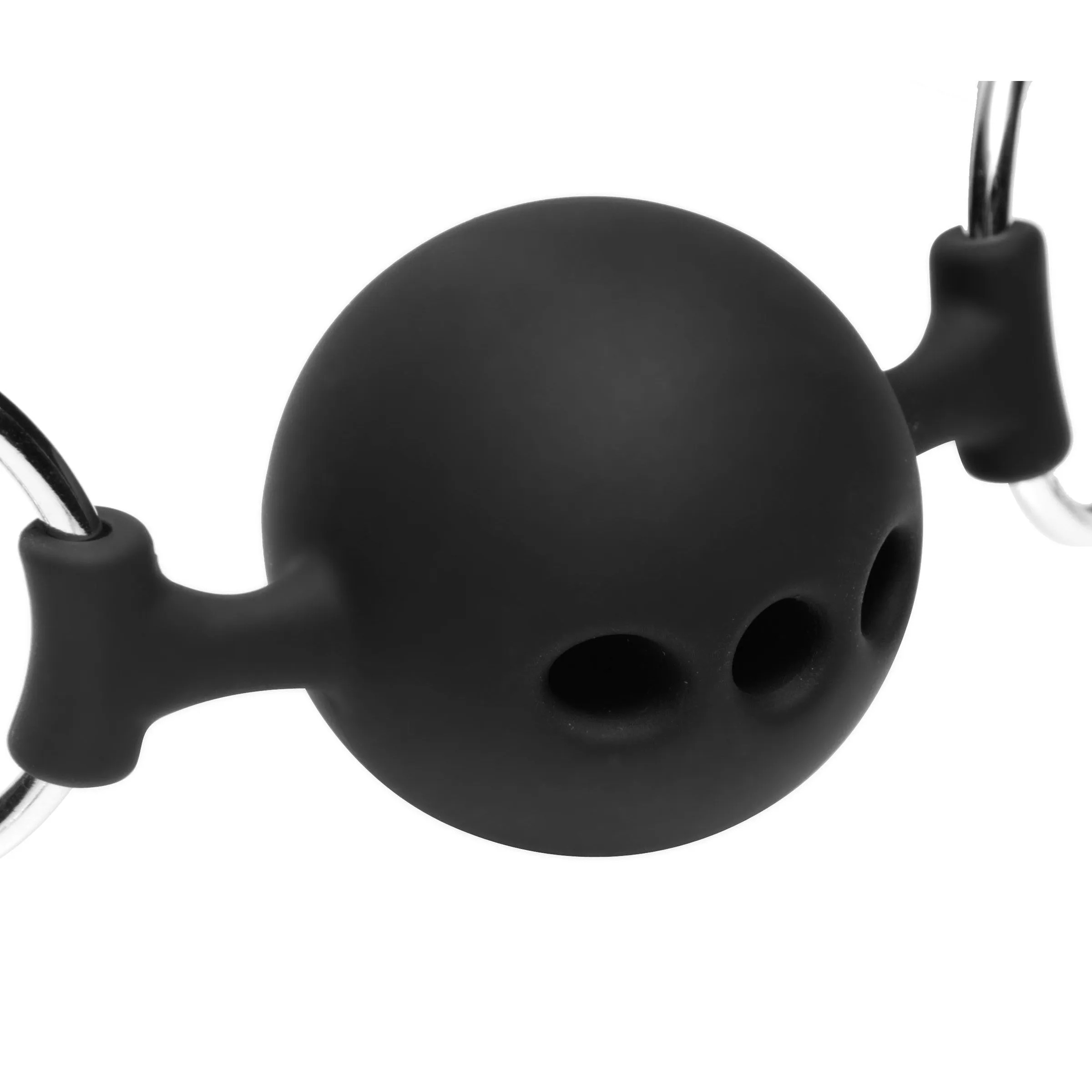 Hinder Breathable Ball Gag With Nipple Clamps