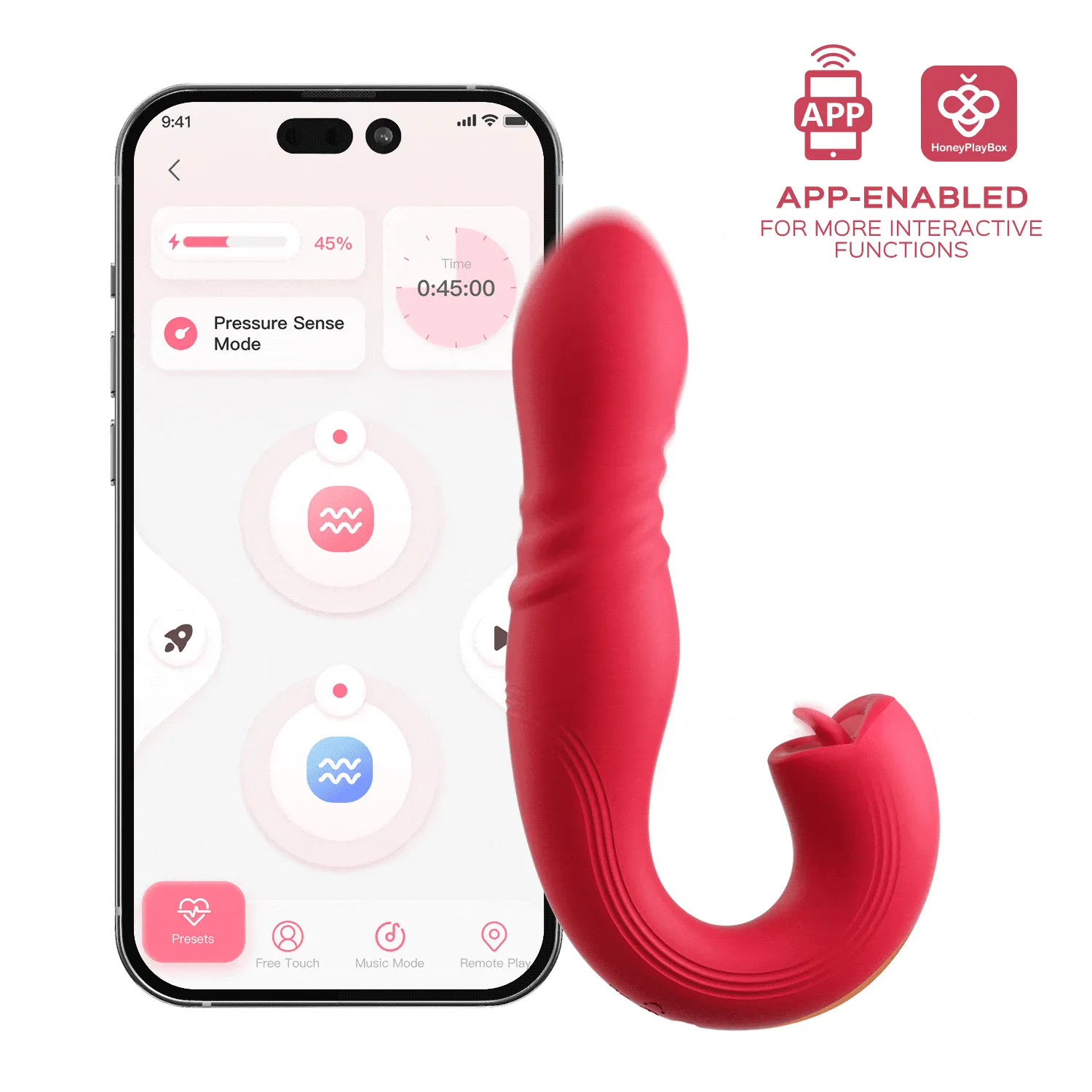 Honey Play Box Joi Thrust 2 App-Controlled Thrusting G-spot Vibrator