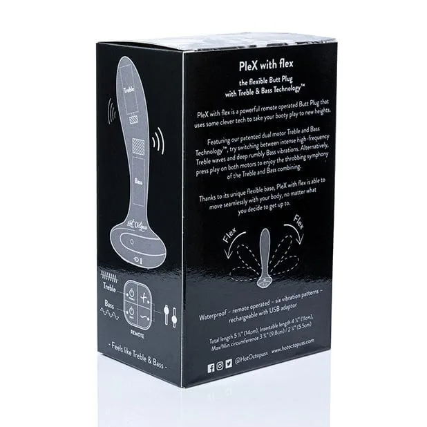 Hot Octopuss - PleX with Flex Remote Control Butt Plug (Black)