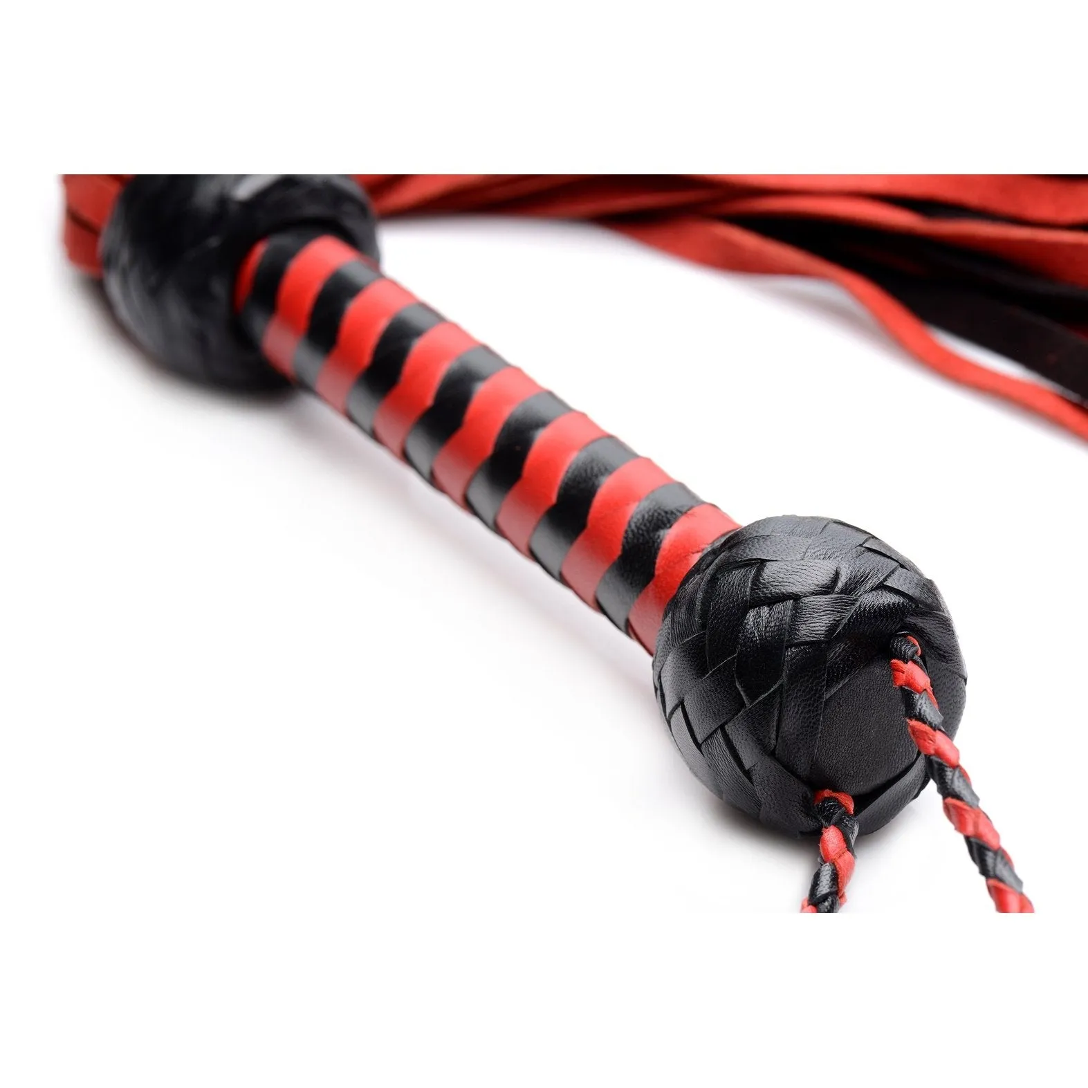 Isabella Sinclaire Black And Red Suede Flogger