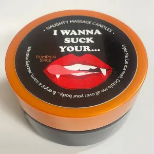 Kama Sutra Massage Candle I Wanna Suck Pumpkin Spice