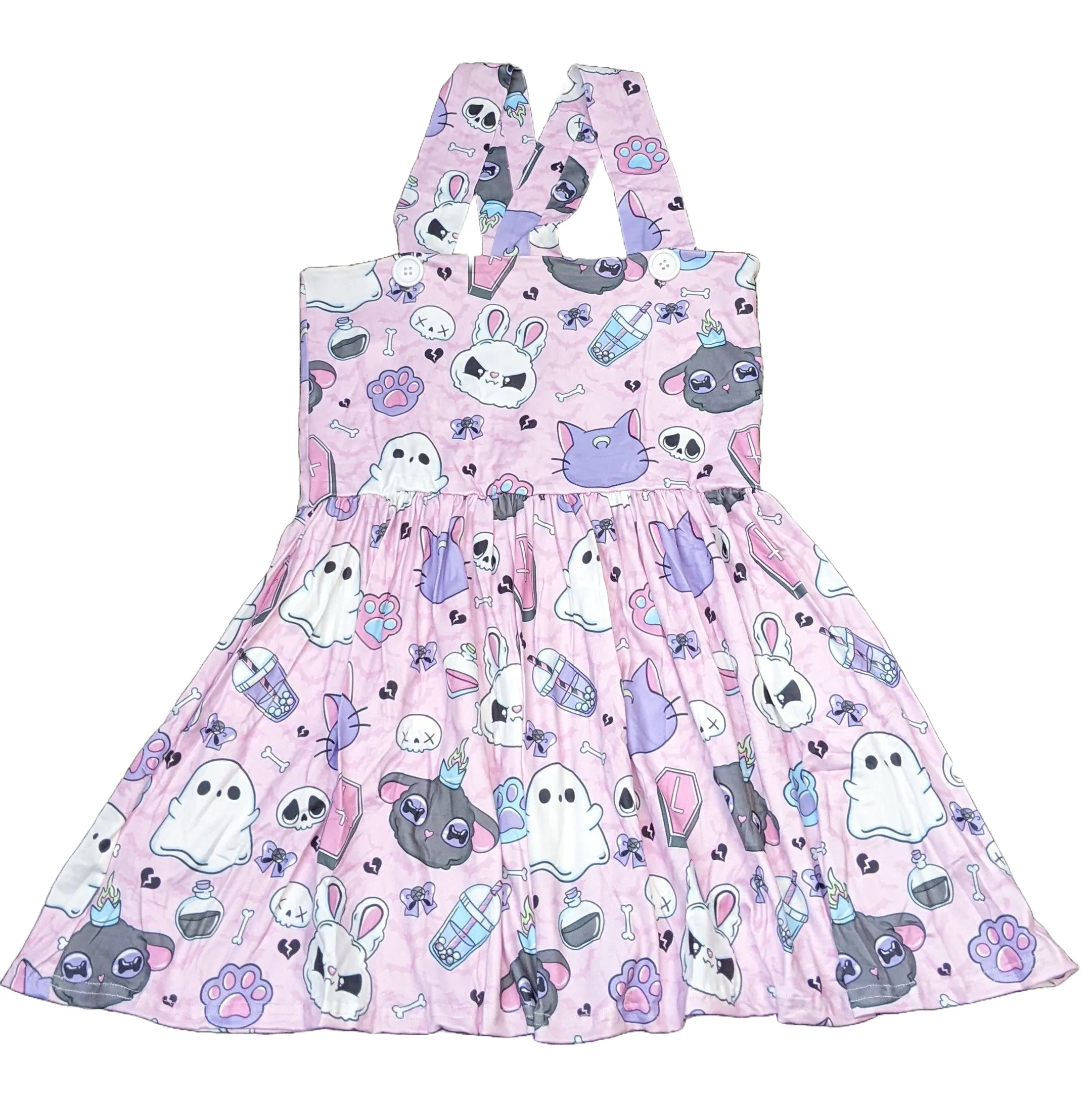 Kawaii Goth Suspender Skirt Dress