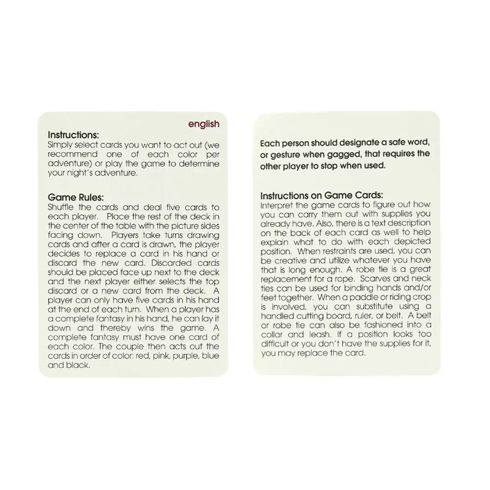 Kheper Games 50 Positions of Bondage Card Game