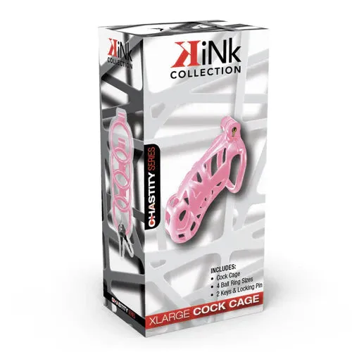 Kink Locking Cock Chastity Cage X-Large by Kink Collection