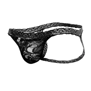 Lace Jockstrap Black L/Xl