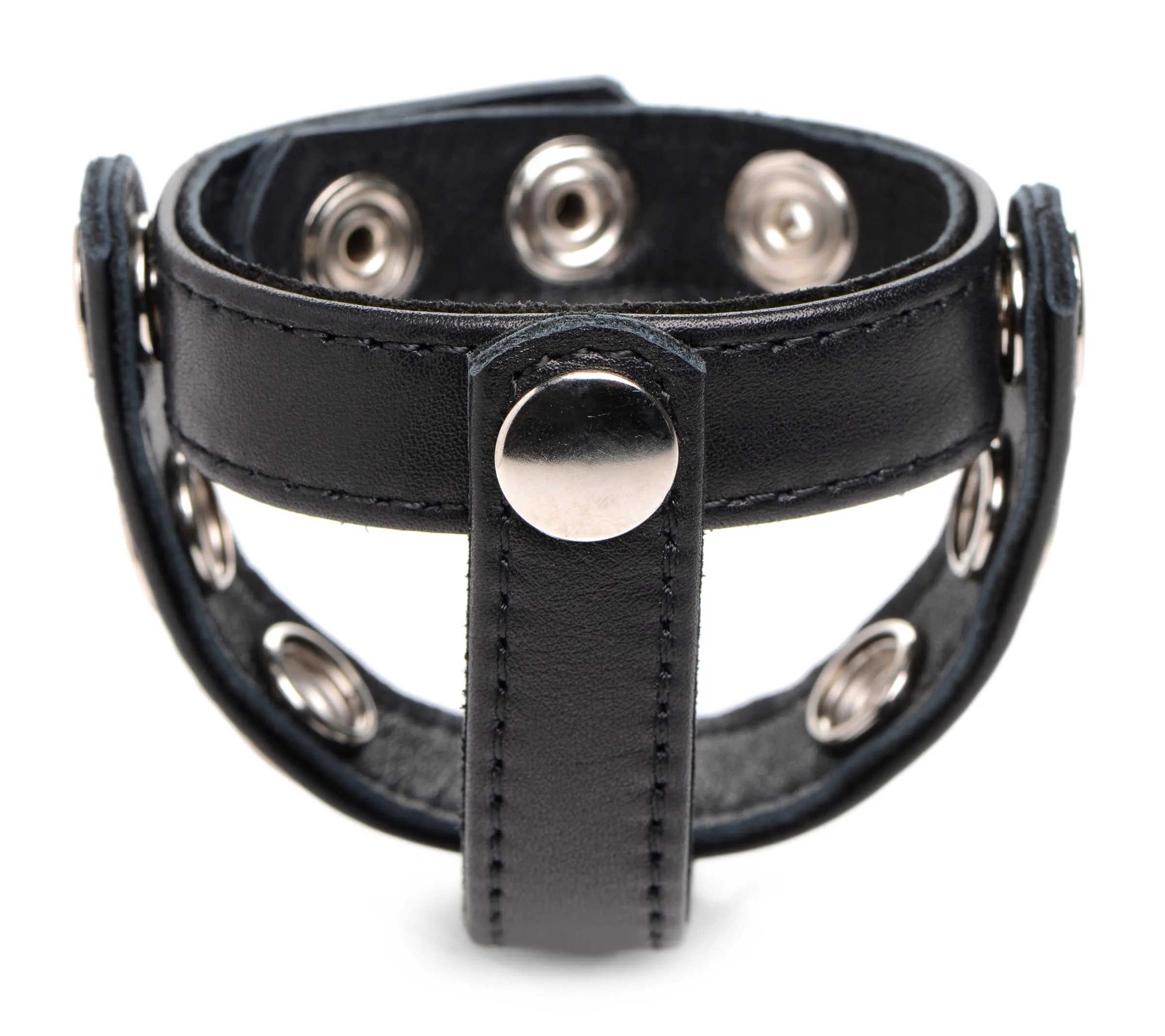 Leather Cock And Ball Harness