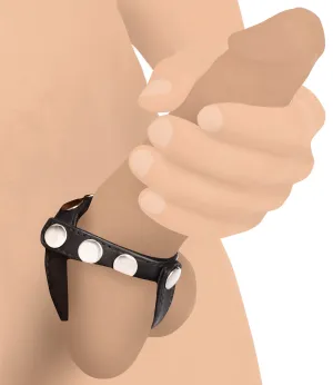 Leather Cock And Ball Harness