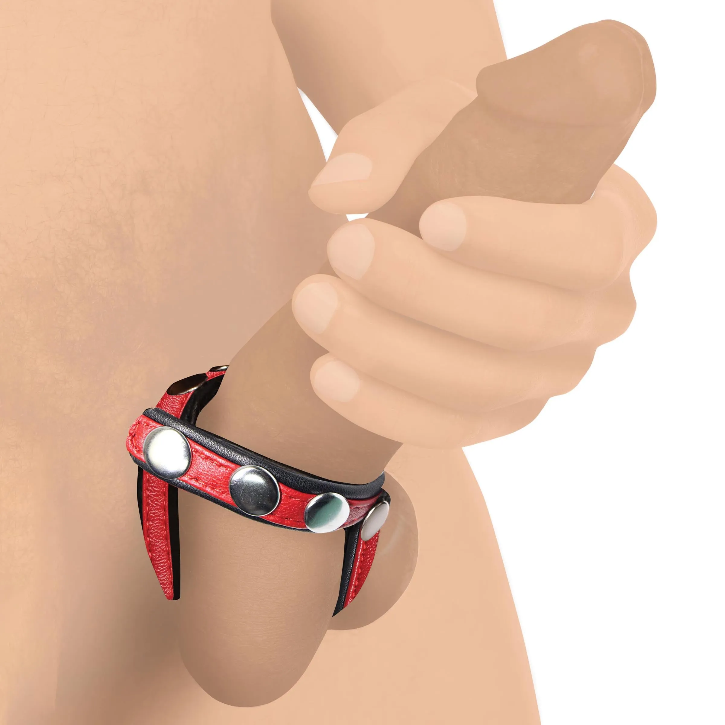 Leather Cock And Ball Harness