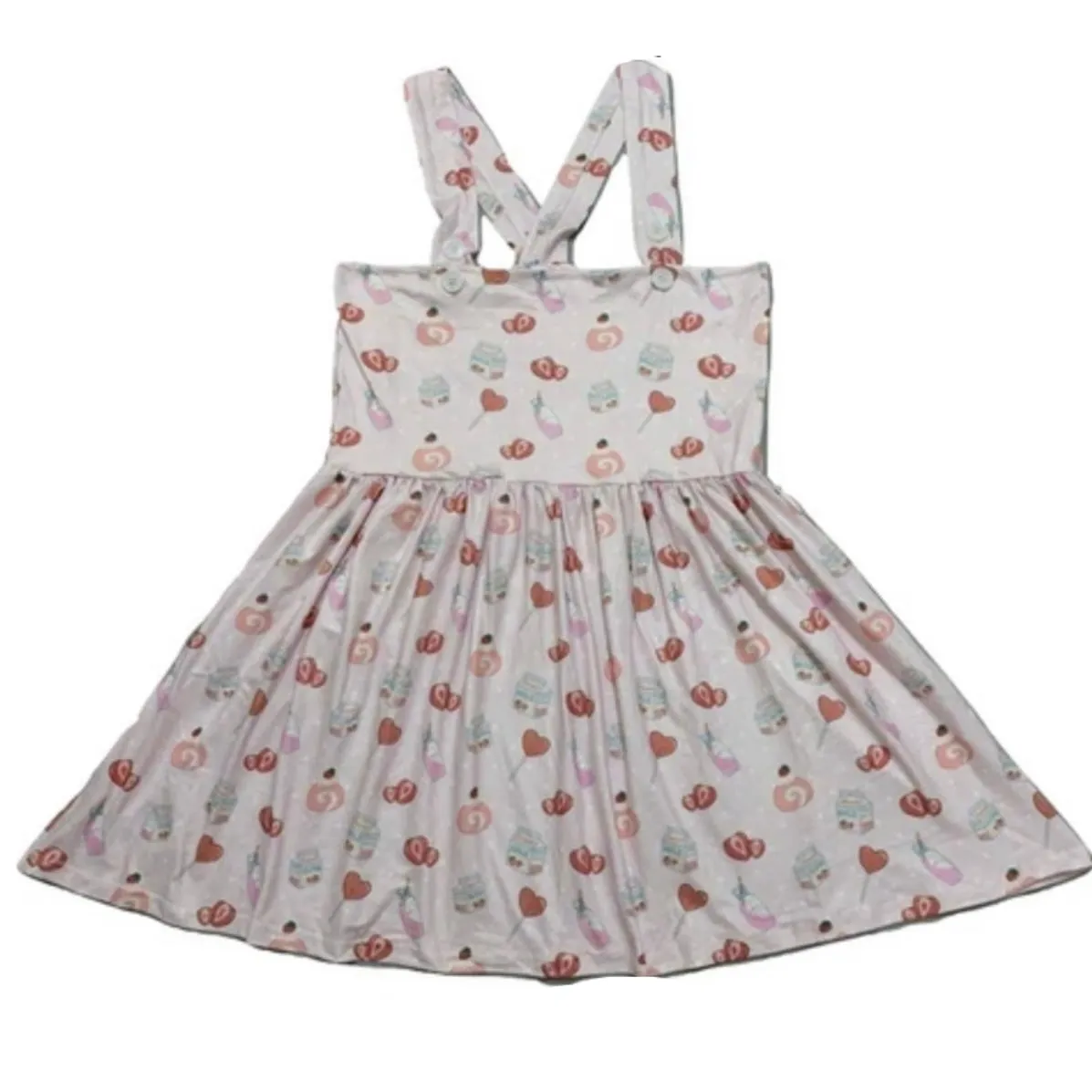 Lil Strawberry Sweeties Suspender Skirt Dress