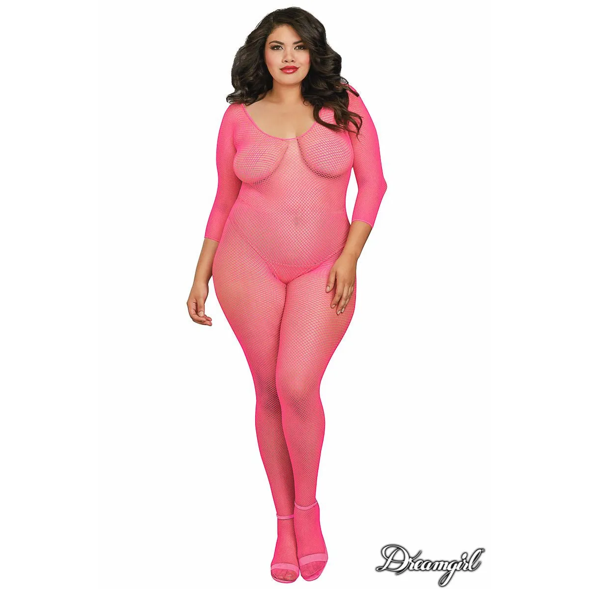 Long Sleeve Fishnet Bodystocking by Dreamgirl