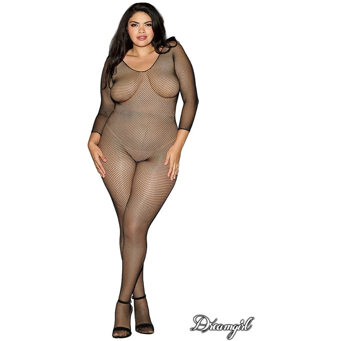 Long Sleeve Fishnet Bodystocking by Dreamgirl