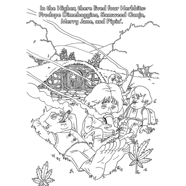 Lord of the Smoke Adult Coloring Book by Wood Rocket