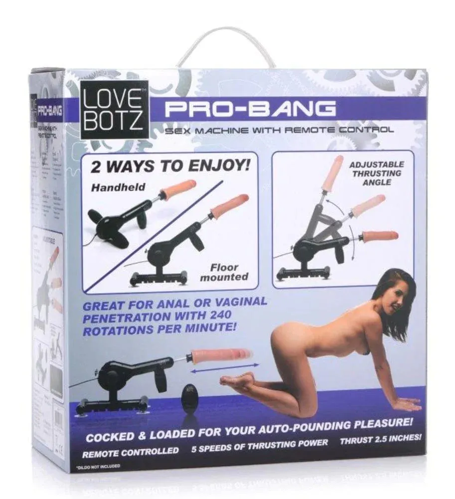 Lovebotz Pro-Bang Remote Control Sex Machine